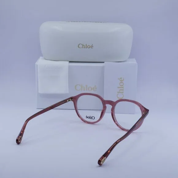 Final Price! Chloe CH0012O 006 Pink Eyeglasses 50mm - Picture 10 of 10